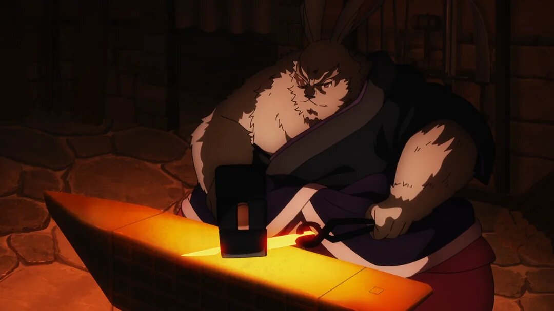 a blacksmith from the anime Shangri-La Frontier