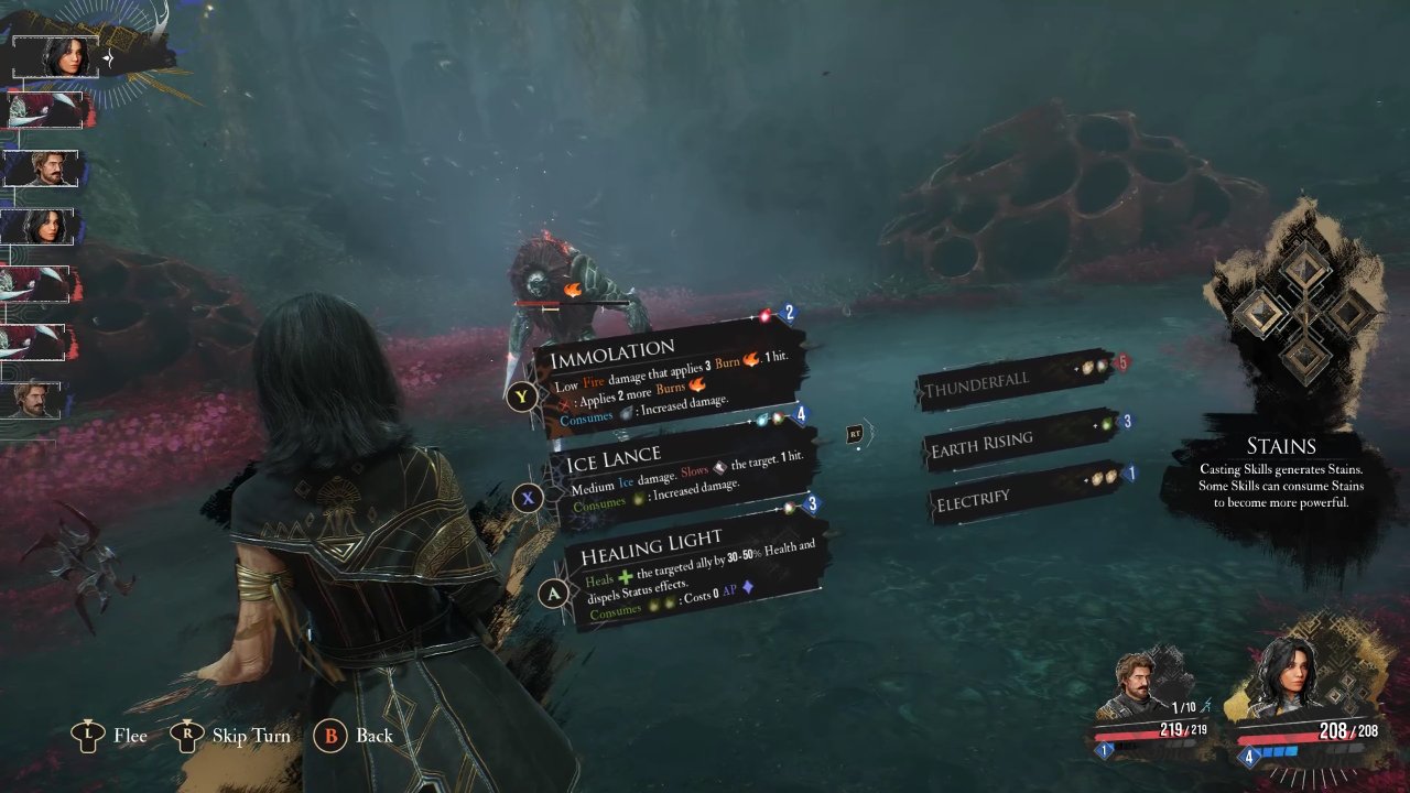 combat from the video game Clair Obscur: Expedition 33