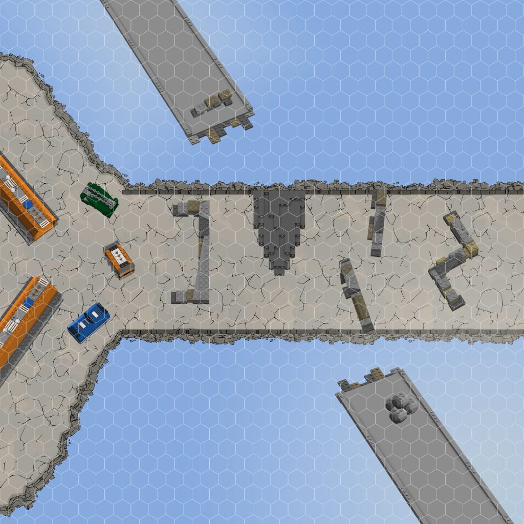 the combat map for War In The Toybox