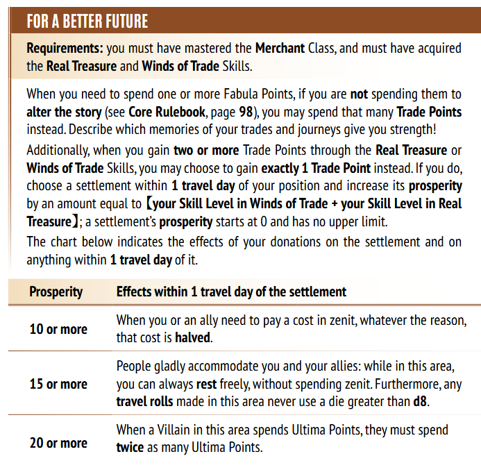 the "For A Better Future" skill from Fabula Ultima