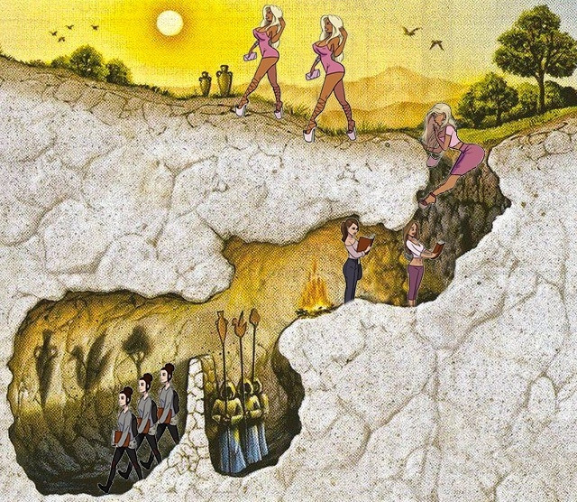 bimbo allegory of the cave