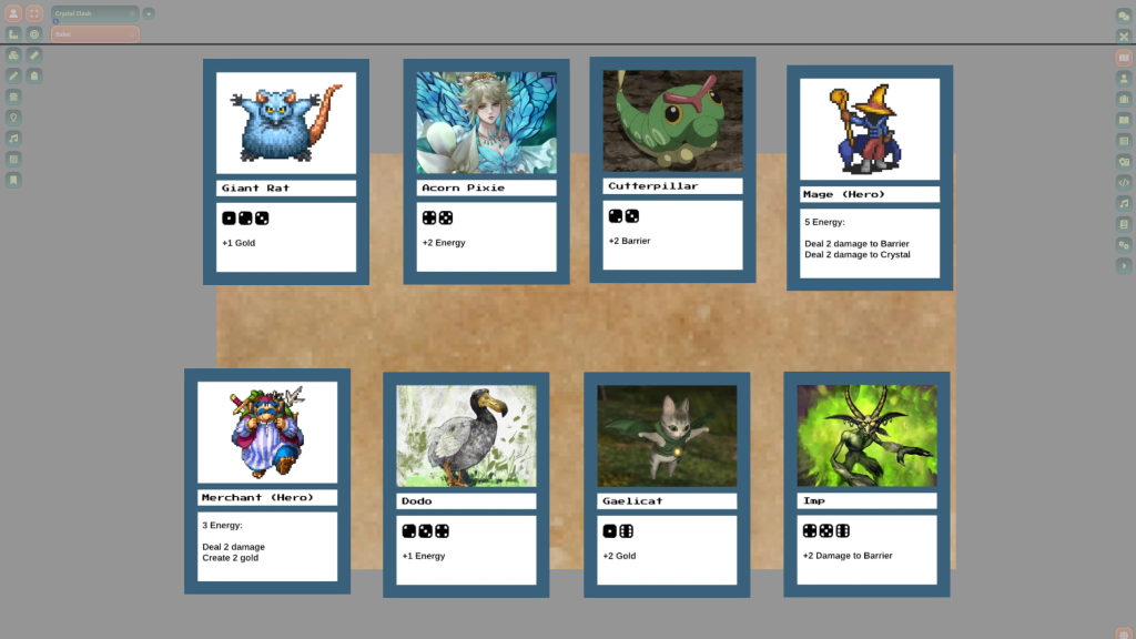 the prototype for Crystal Clash