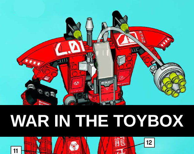 the cover for my Lancer supplement, War in the Toybox