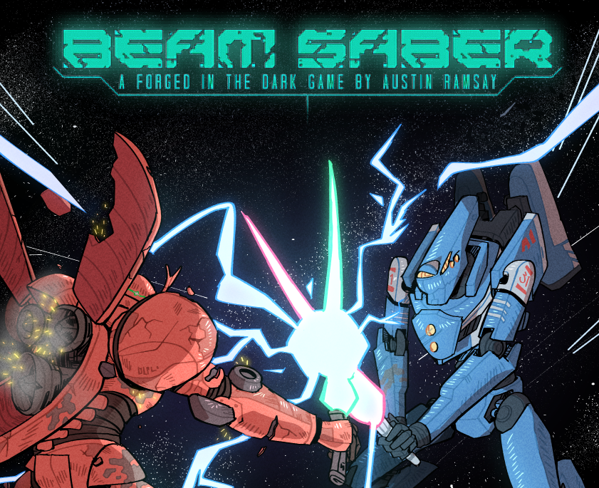 splash art of the Beam Saber game