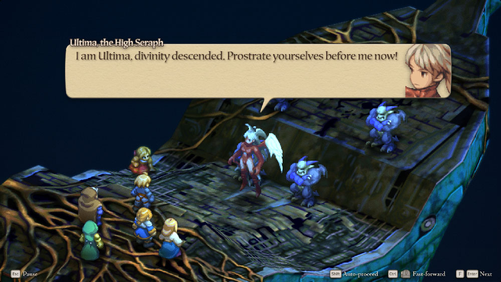 a screenshot of a boss fight from FFT