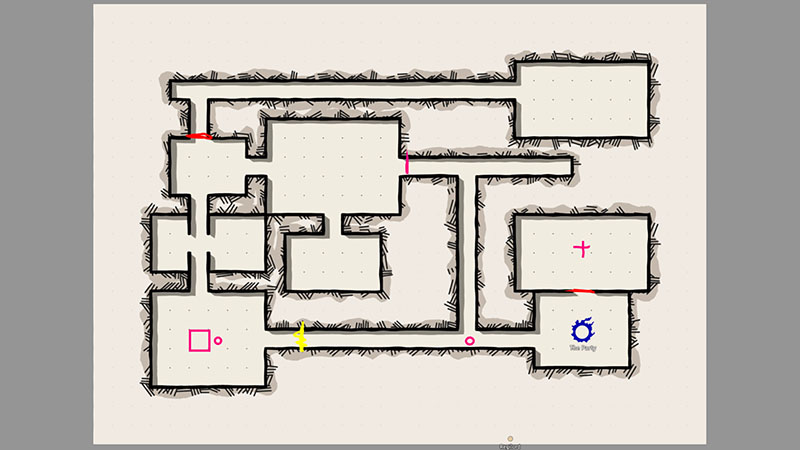 the dungeon map from sessions 2 and 3 of our mini-campaign
